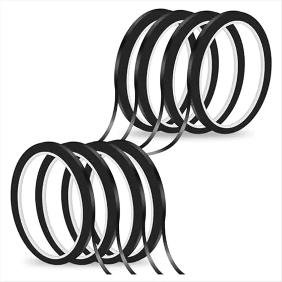 10 Rollos De Cinta Fina Para Pizarra Blanca De 1/8 Pulgadas