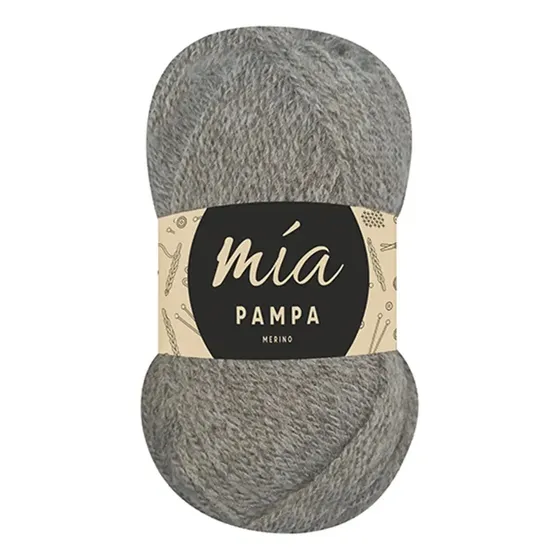 Lana Pampa Merino Semigruesa Mia X Kilo (10 Ovillos) Tostado 062