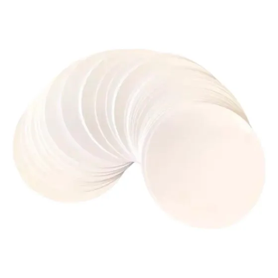 100 Chapas De Papel En Blanco Para Manualidades 75 Mm