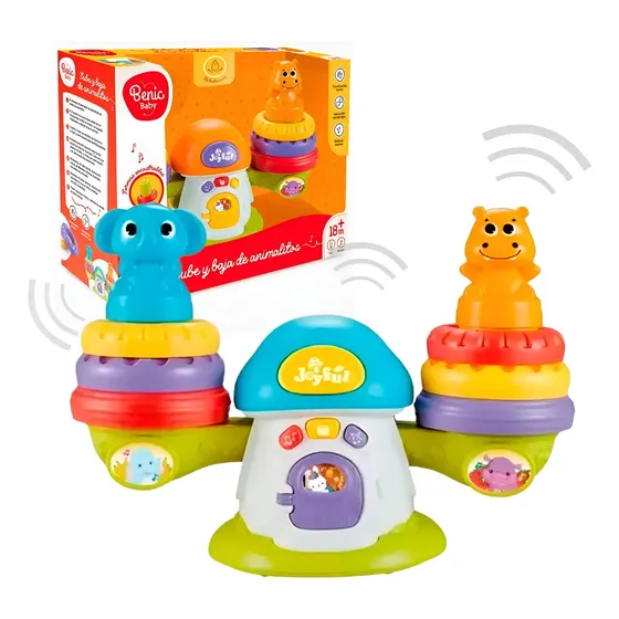Sube Y Baja De Animalitos Para Bebés C Sonidos Didactico Cta