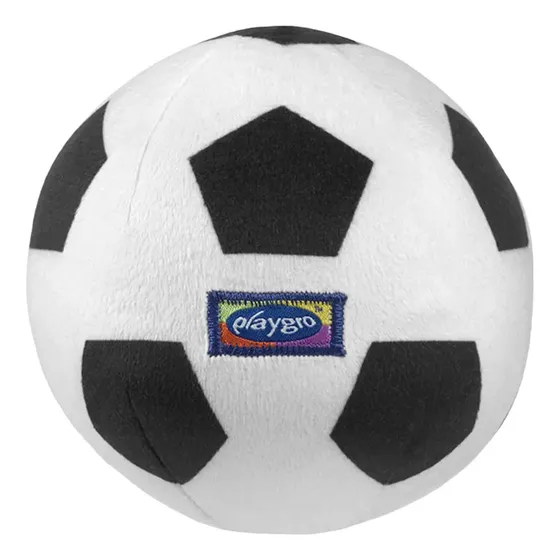 Pelota de Peluche Playgro Mi Primer Balón de Soccer, con Sonido y Texturas para Bebé