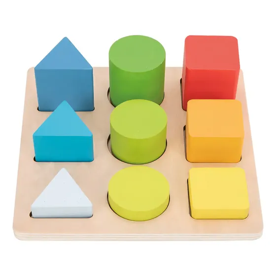 Juego Didáctico De Madera Tooky Toy Colores Y Formas