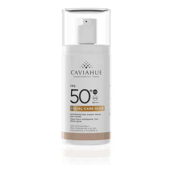 Caviahue Protector Solar Fps50+ Facial Care Glow Color 50ml.
