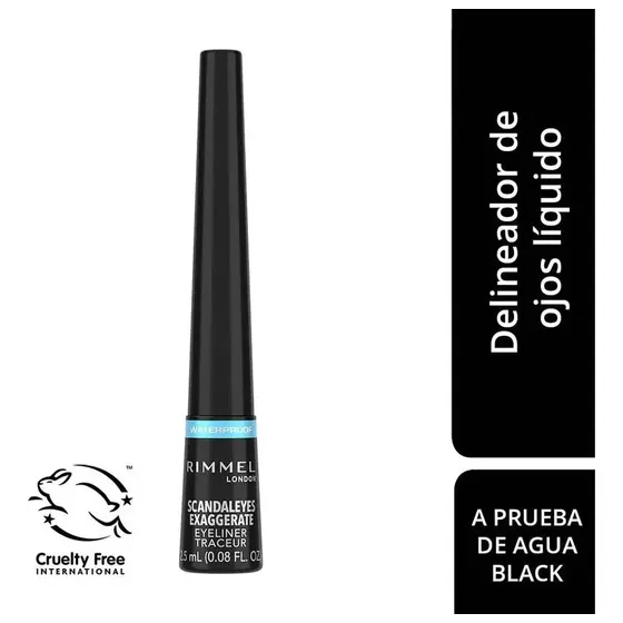 Delineador De Ojos Líquido Rimmel Exaggerate Wtprf X 2,5 Ml