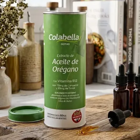 Aceite De Orégano X 60 Ml Colabella Gotero Extracto Líquido Orégano