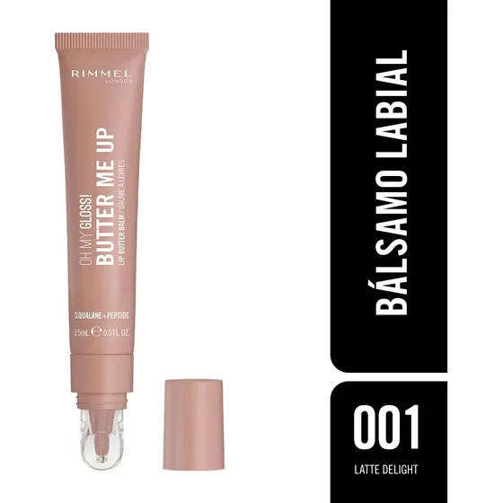 Bálsamo Labial Oh My Gloss Butter Me Up Rimmel London Latte