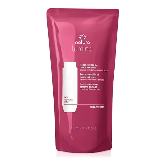Repuesto shampoo reestructurante cabello químicamente dañado 300ml Natura