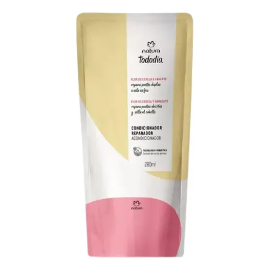 Recarga Acondicionador Reparador Flor de Cerezo Aguacate Natura