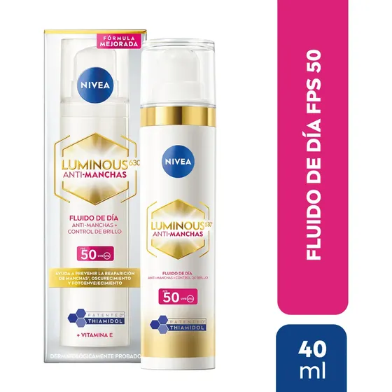 Crema Facial Antimanchas De Día NIVEA Luminous630 Fps 50 40 ml