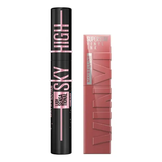 Set De Maquillaje Maybelline: Mascara Cosmic + Vinyl
