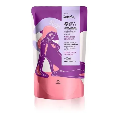Natura Tododia Ciruela y Flor de Vainilla Recarga de Crema 400ML