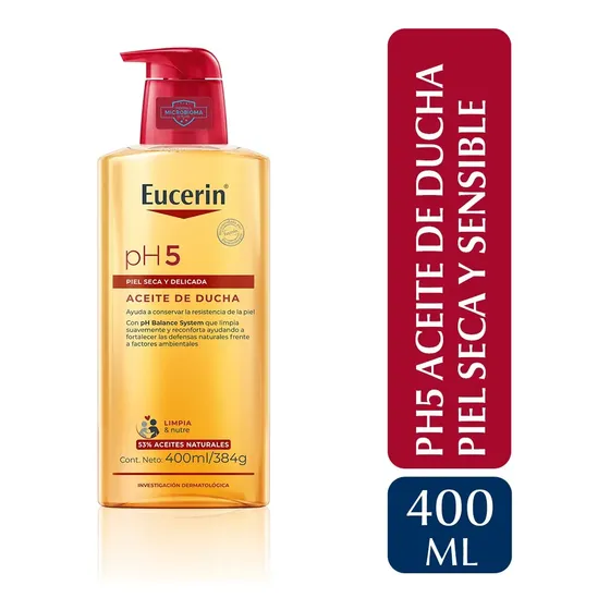 Eucerin Ph5 Aceite De Ducha Corporal Piel Sensible X 400 Ml