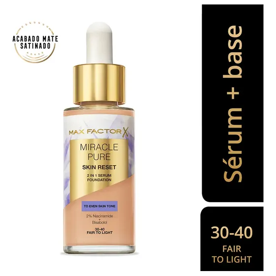 Base Max Factor Miracle Pure Sérum Fair 30 Ml