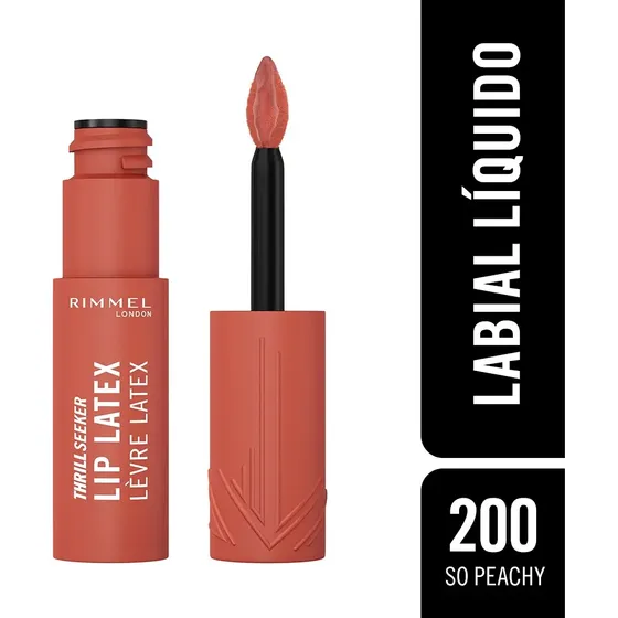 Lip Latex Gloss By Rimmel London 6ml Peach - 200