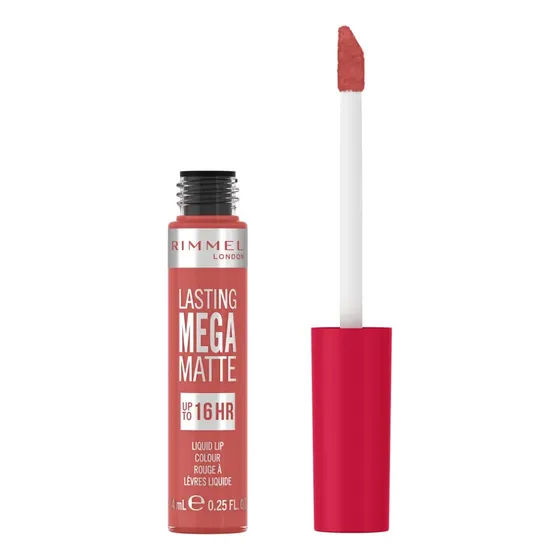 Labial Líquido Rimmel Lasting Mega Matte Acabado Mate Color 600