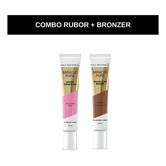 Combo Max Factor Miracle Pure: Rubor + Bronzer