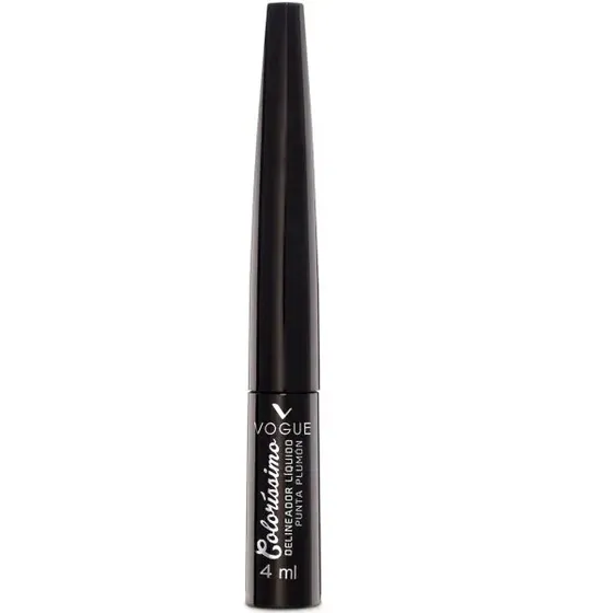 Delineador Líquido Coloríssimo Vogue 4 Ml Color Negro Efecto Mate