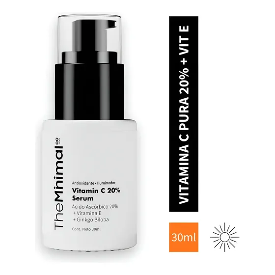 Serum Vitamina C Pura 20% The Minimal Co 30 Ml Iluminador