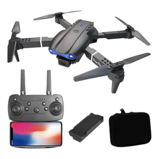 Drone Plegable Emoioerm Con Cámara 360p Fpv Control Remoto