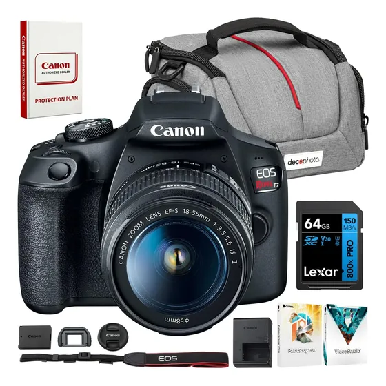 Canon Eos Rebel T7 18-55mm Dslr 24.1mp