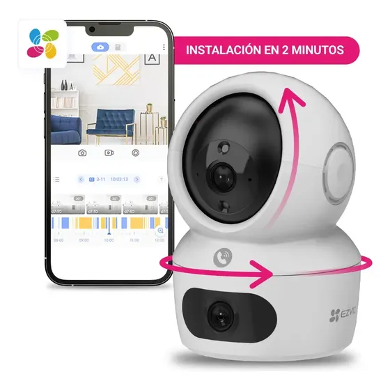 Cámara Ezviz Wi-fi Band Doble Lente Dual H7c Color Blanco
