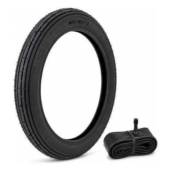 Kit Neumatico 2.75 R17 Mikimoto Miki071 F + Cámara Para Moto Honda Wave 110 Gilera Smash 110 Corven Energy 110 Zanella Zb 110 Motomel Blitz 110