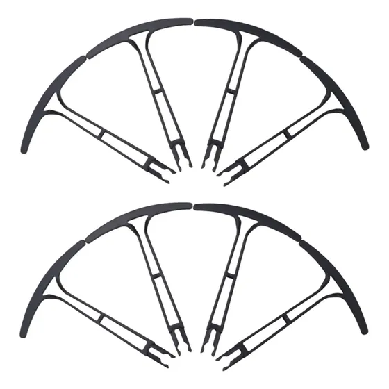 8 Soportes De Protección De Hélice De Plástico Para Hs175 D6 Black A
