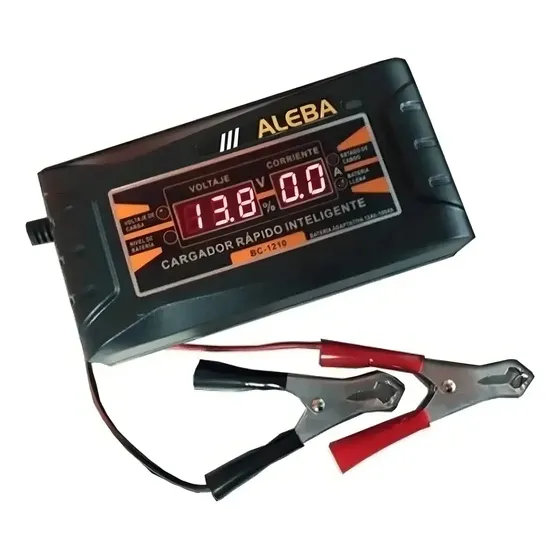 Cargador de Batería Inteligente Aleba 12V 10A BC 1210 Protección IP20