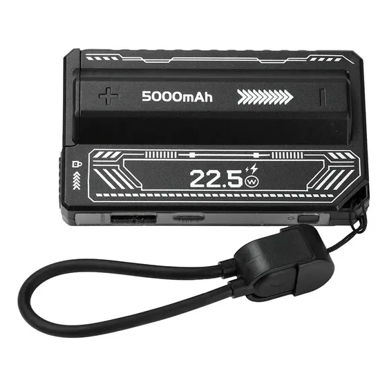 Power Bank 5000mah 20w Cable Integrado Batería Desmontable