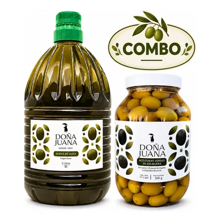 Aceite De Oliva Virgen Extra 5l + Aceitunas Verdes