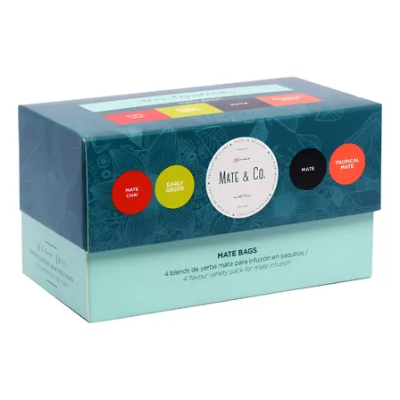 Box Degustacion Mate Cocido Premium X 20 Saq Mate & Co