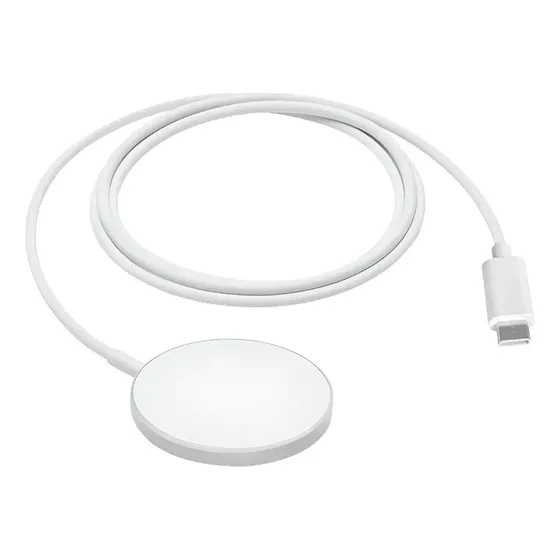 Cargador Inalámbrico Magsafe Para Iphone Apple Blanco