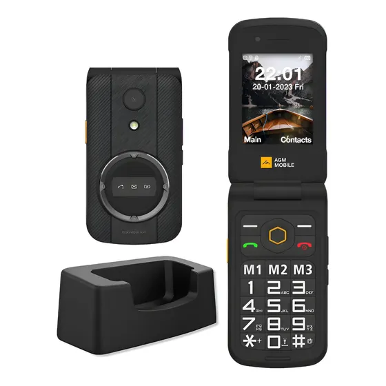 Celular Agm 4g M8 Teclado Y Tapa P/ Adultos Mayores Trabajo