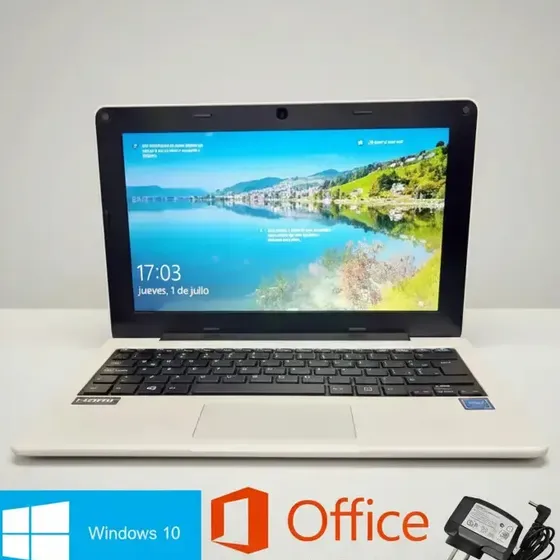 Netbook Intel 4gb Ram 128gb Disco Ssd Win10 Cam N4020 Color Blanco